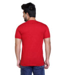 Typography Men Round Neck Red T-Shirt